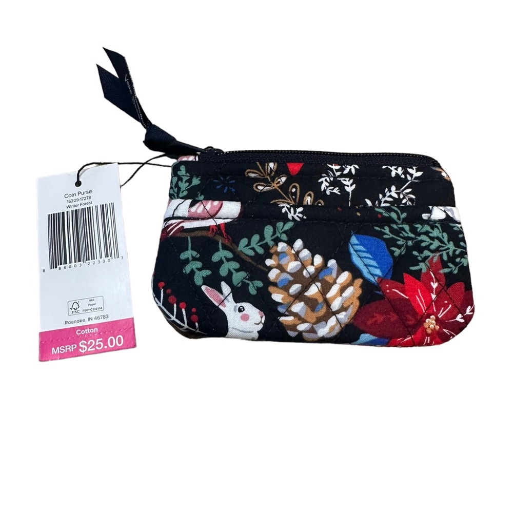 Vera Bradley Winter Forest Mini Coin Purse